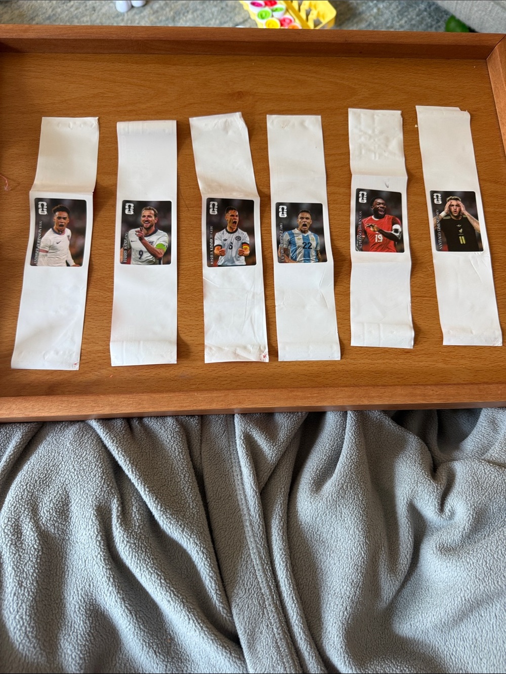 White Soccer Collectible Game Strips – Set of 6